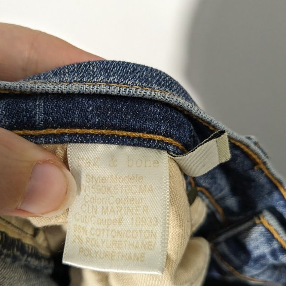 Rag & Bone The Dre Faded Rolled Jeans Size 26 - Picture 9 of 9